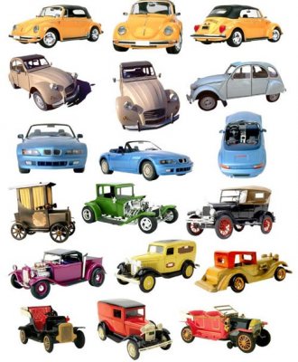 Клипарт - Старинные автомобили